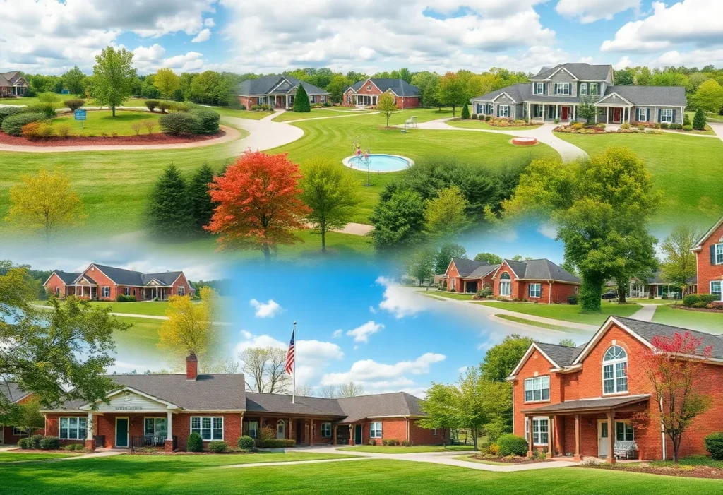 A family enjoying a sunny day in a neighborhood park in Huntsville