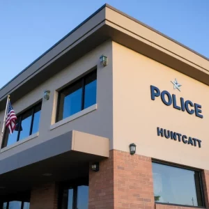 Huntsville Police Department building with a focus on law enforcement