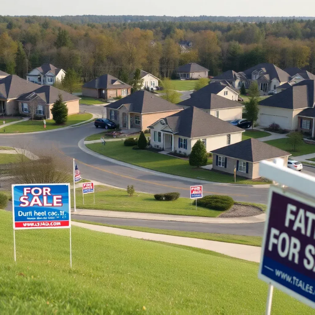 Homes in Huntsville with for sale signs