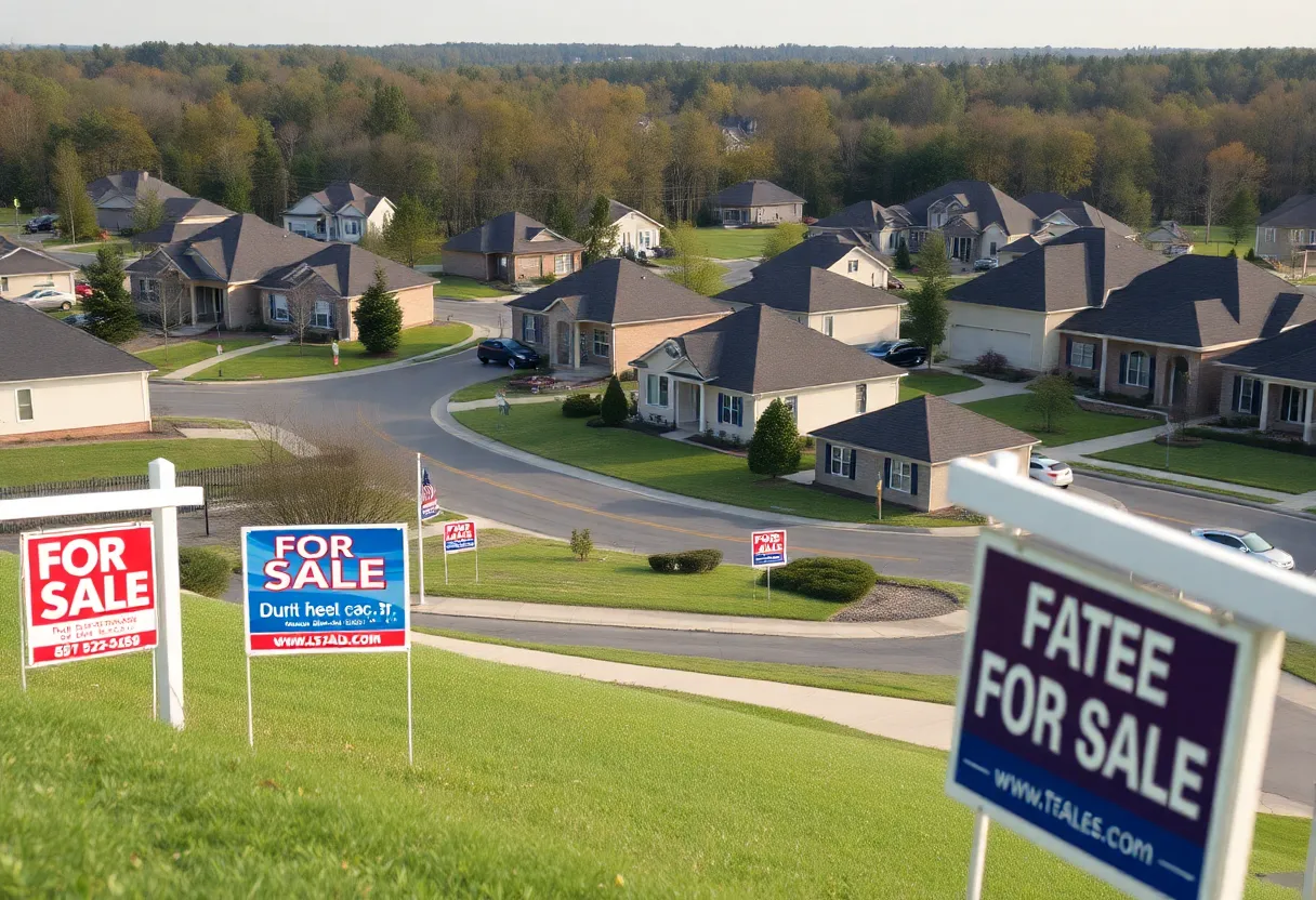 Homes in Huntsville with for sale signs