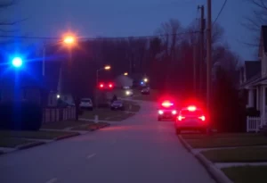 Police responding to a shooting incident in a Huntsville neighborhood