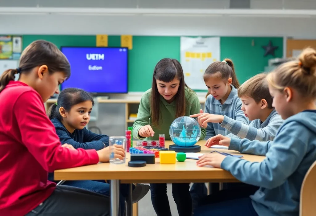 Students participating in a STEM education program in Huntsville.