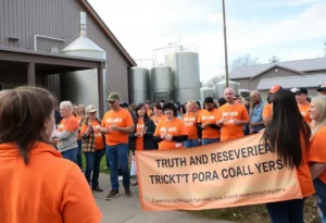 Community members gathering for Truth and Reconciliation event in Huntsville
