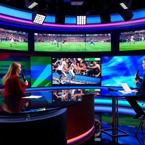 Kaleigh Tingelstad covering a sports event