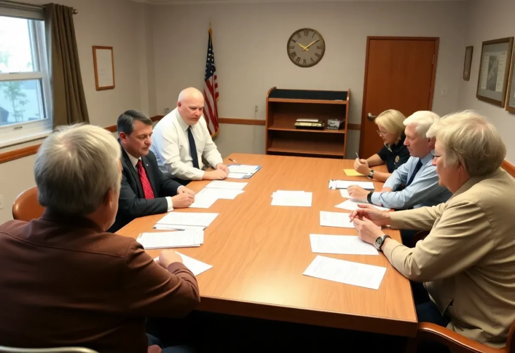Meeting discussing animal control in Madison County