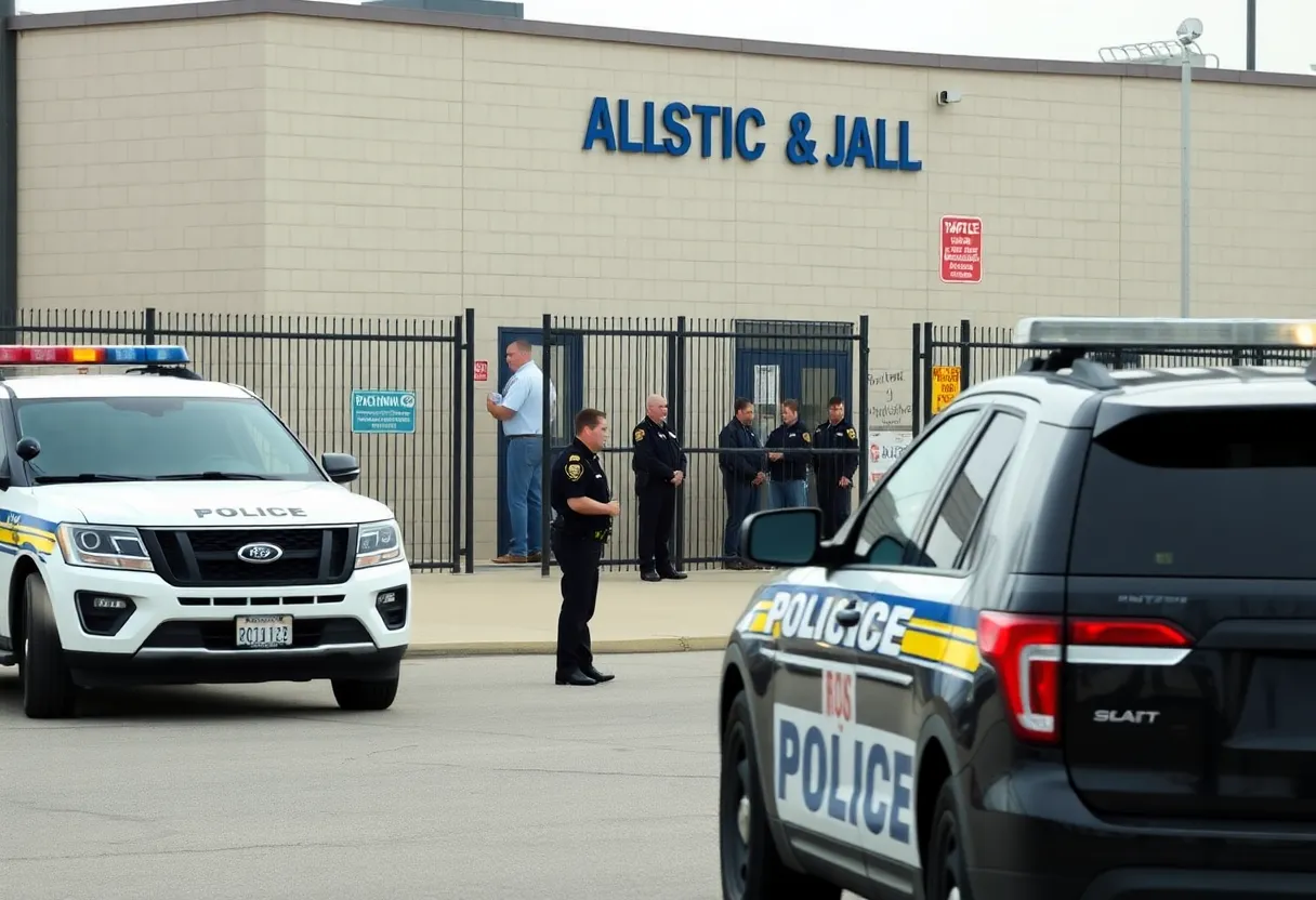 Law enforcement agencies cooperating at Madison County Jail