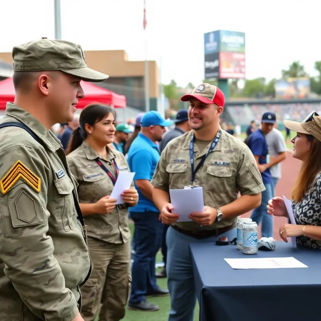 NextOp Fly-In 2025 event showcasing veterans engaging with potential employers.