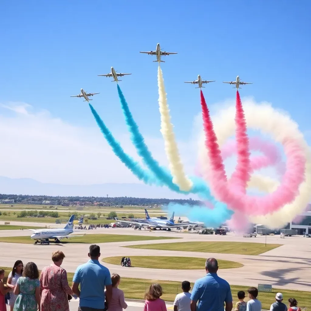 Aerial performance at North Alabama Airfest