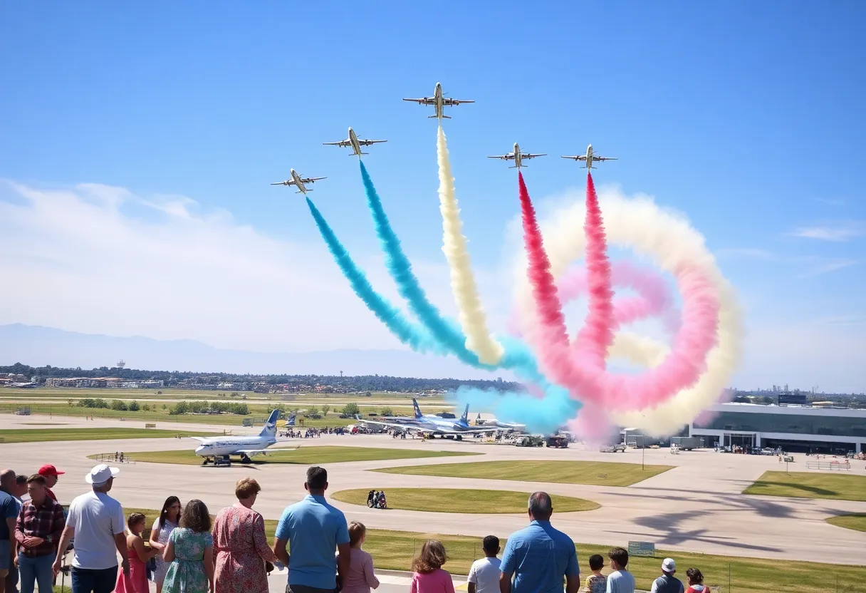 Aerial performance at North Alabama Airfest
