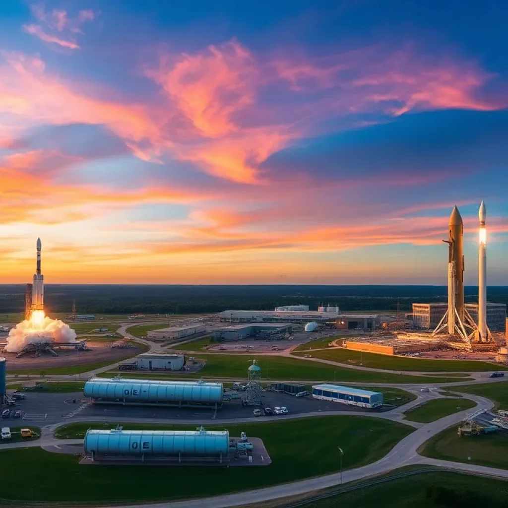 Panoramic view of Redstone Arsenal showcasing U.S. Space Command operations.