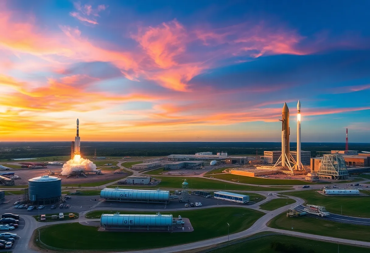 Panoramic view of Redstone Arsenal showcasing U.S. Space Command operations.
