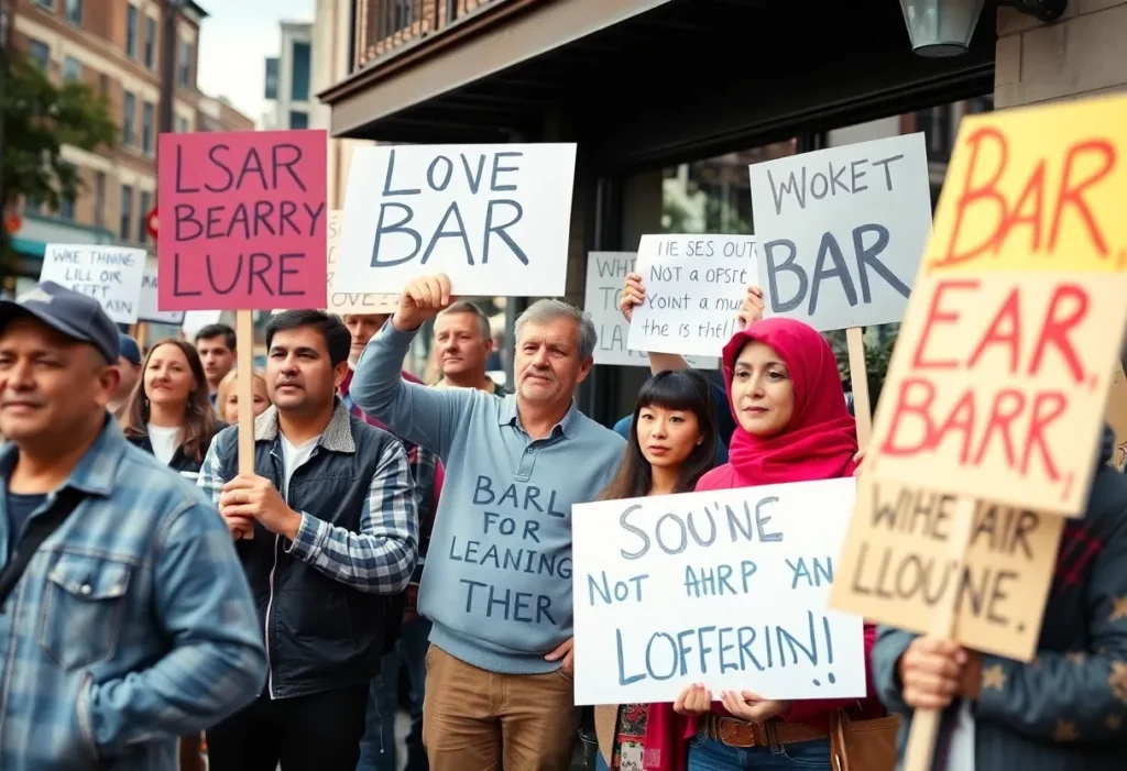 Community members rally in support of 708 Bar & Grille