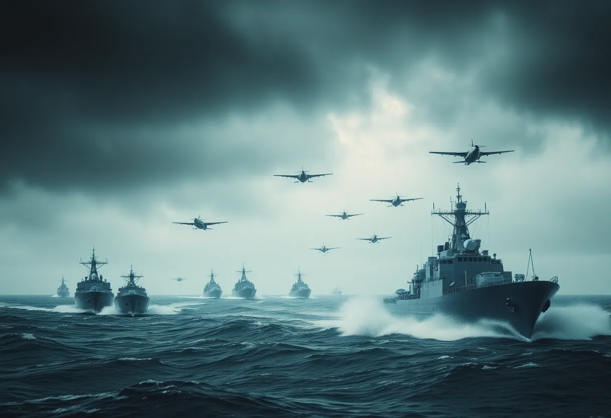 U.S. military naval operations in tense waters