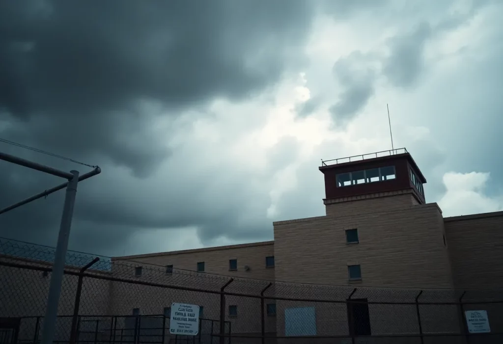 Exterior view of Texas State Penitentiary