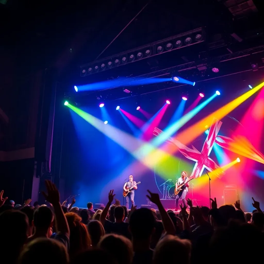 The Darkness performing live at Mars Music Hall in Huntsville, AL.