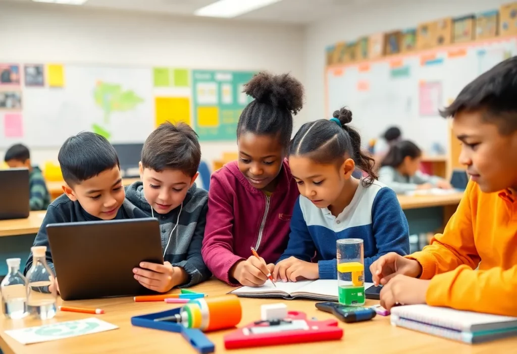 Students participating in STEM education funded by Toyota investment