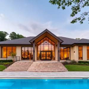 Luxurious home in Huntsville with modern architectural design