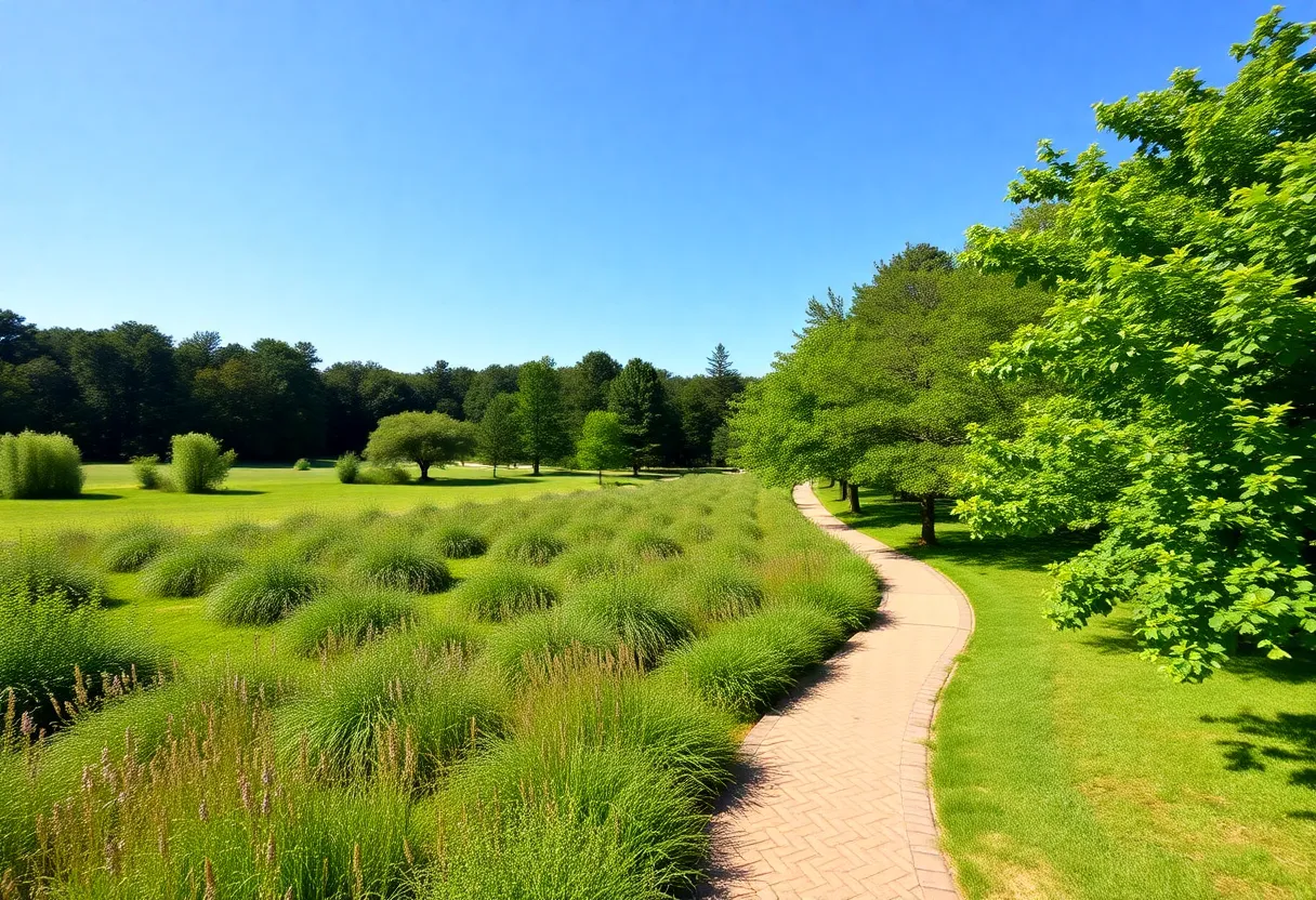 Scenic view of the University of Alabama Arboretum