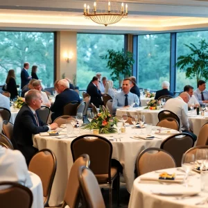 Luncheon event at Vestavia Country Club with networking opportunities.