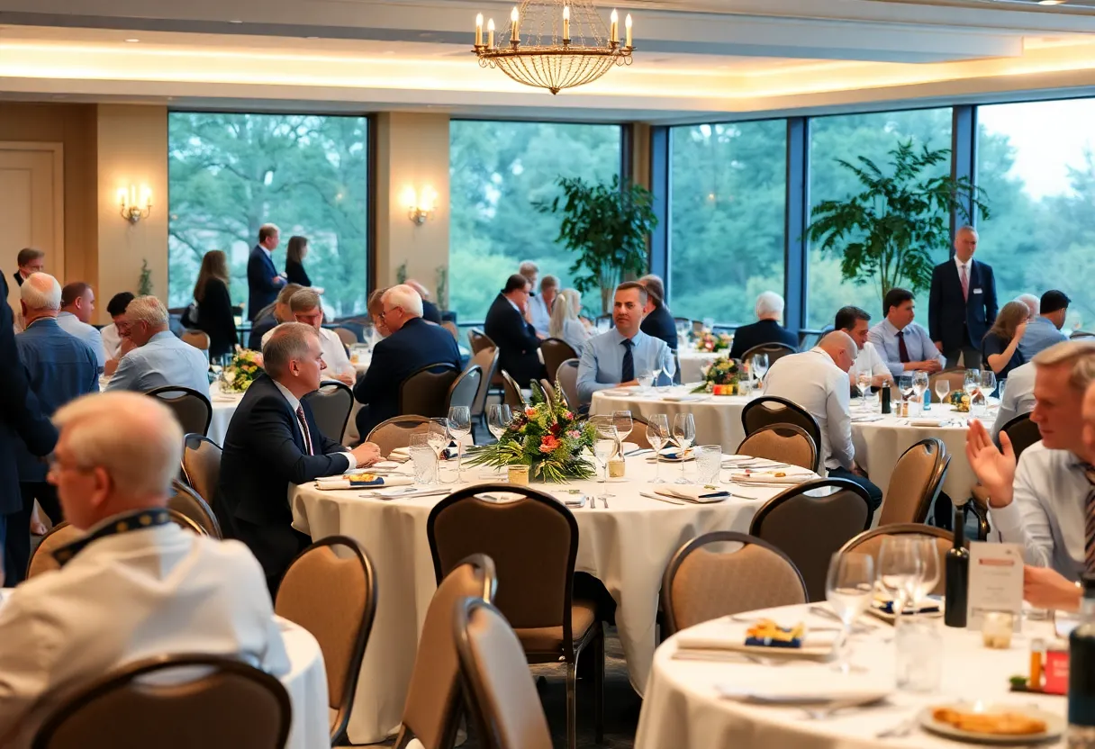 Luncheon event at Vestavia Country Club with networking opportunities.