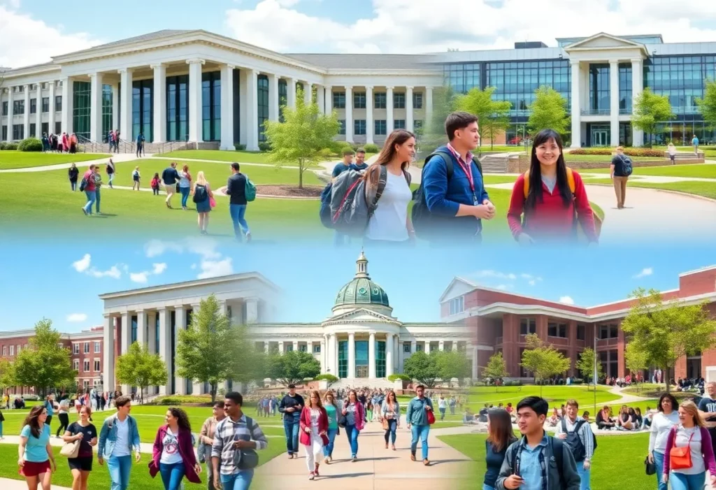 Students at various Alabama college campuses
