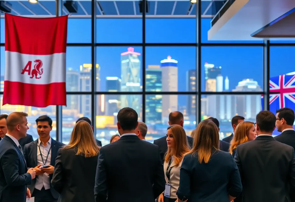 Networking at the Alabama-Australia Trade Mission