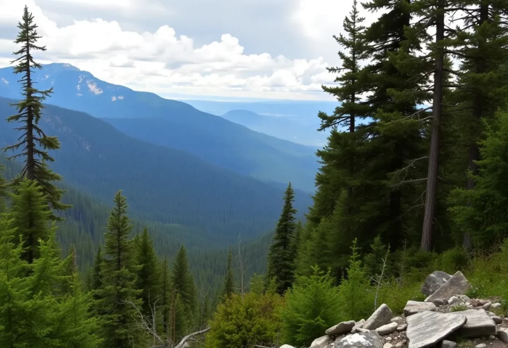 Scenic view of the Bob Marshall Wilderness in Montana.