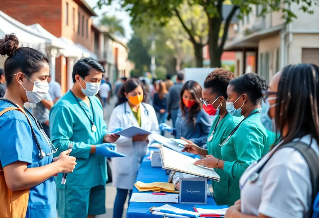 Healthcare professionals providing community care in Huntsville