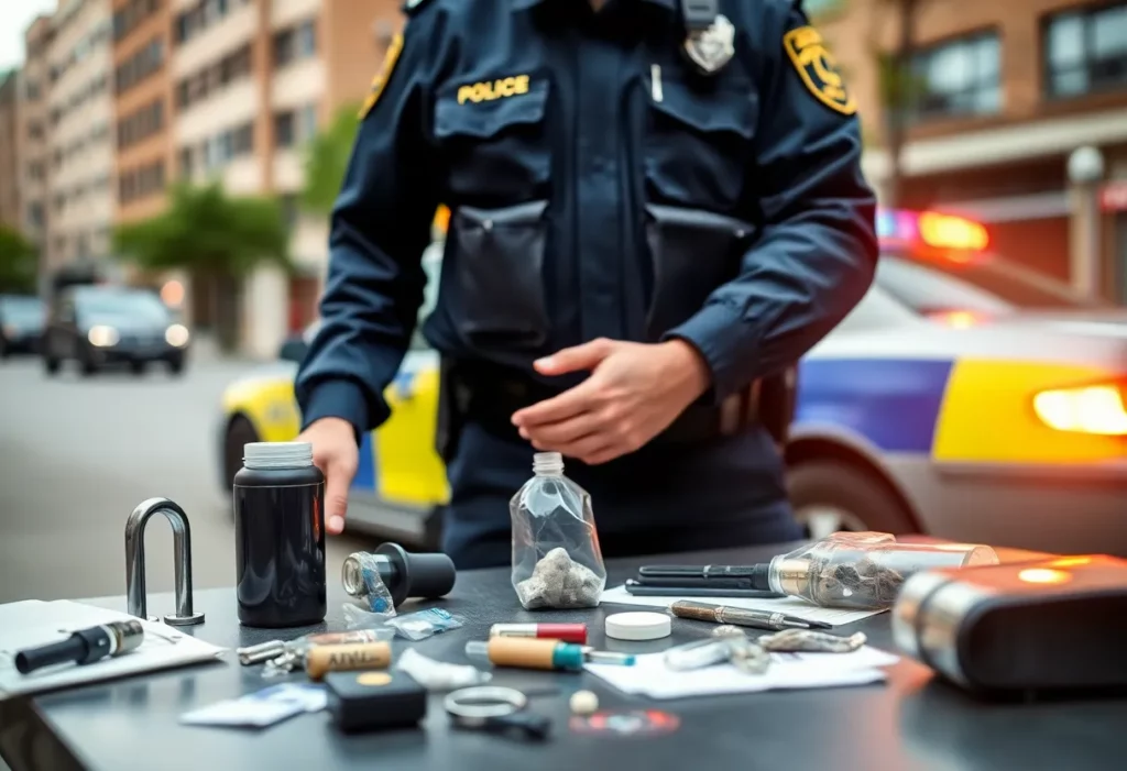 Police conducting a drug raid in Decatur, Alabama