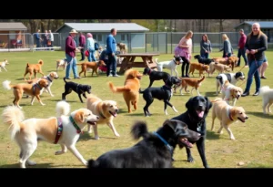 Dogs Enjoying The Bark Park