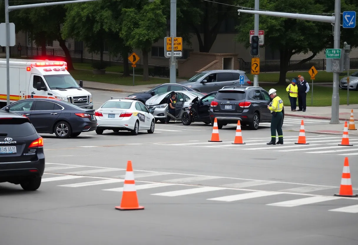 Multi-vehicle collision at Old Madison Pike and Wynn Dr NW in Huntsville