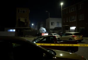 Damage caused by gunfire in Huntsville