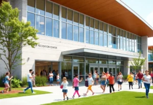 Community recreation center in Huntsville with people enjoying activities