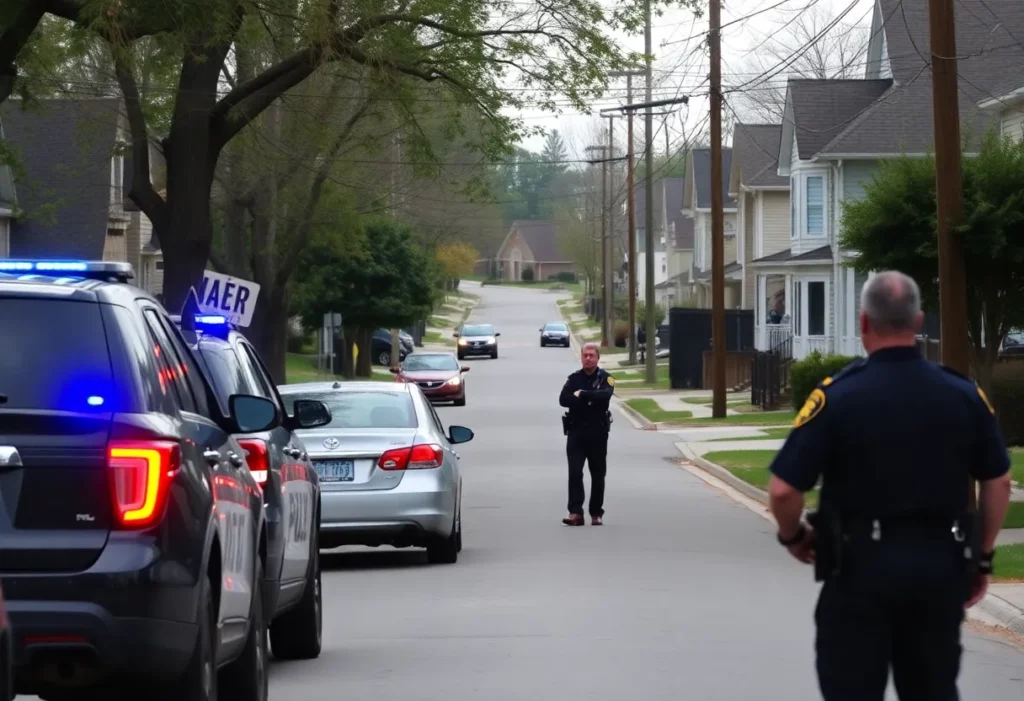 Residential area in Huntsville, Alabama