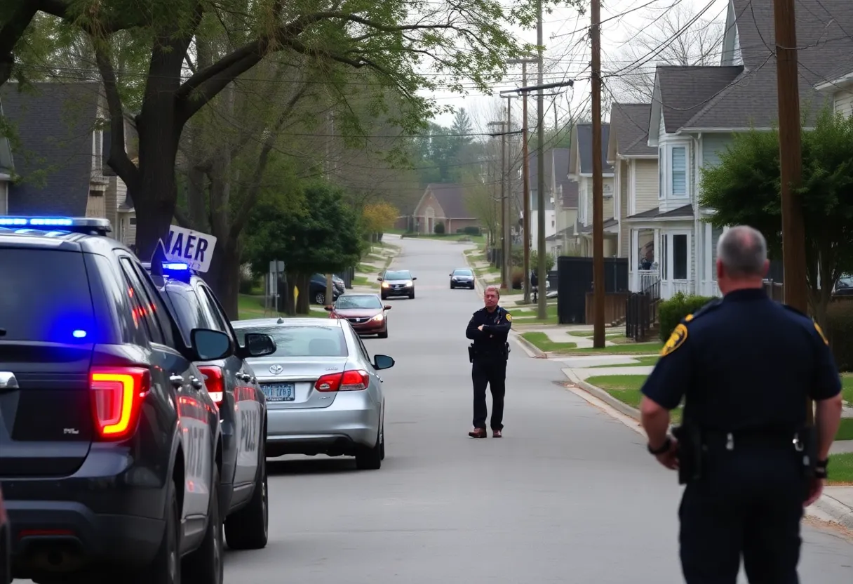 Residential area in Huntsville, Alabama