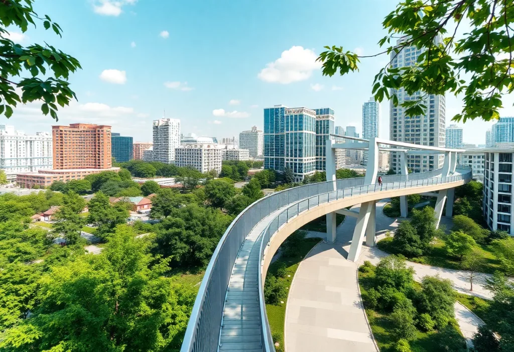 Architectural design of the Huntsville skybridge project