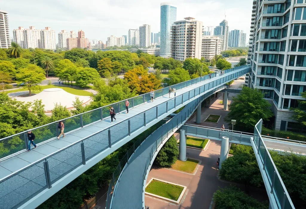 Conceptual image of the Huntsville Skybridge project