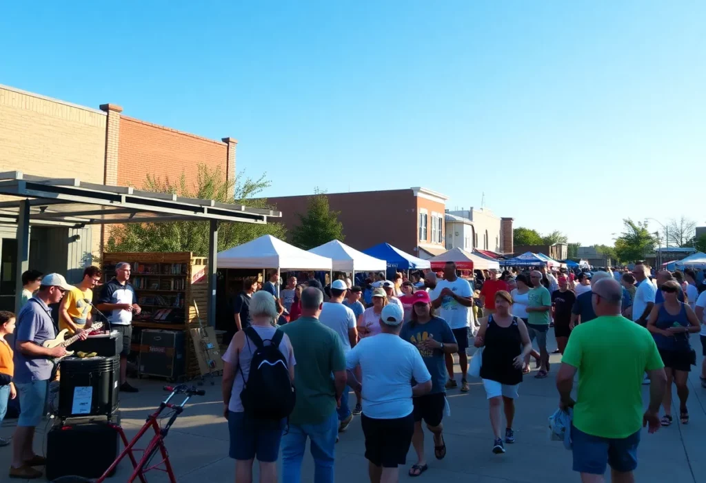 People enjoying various activities at Huntsville weekend events.