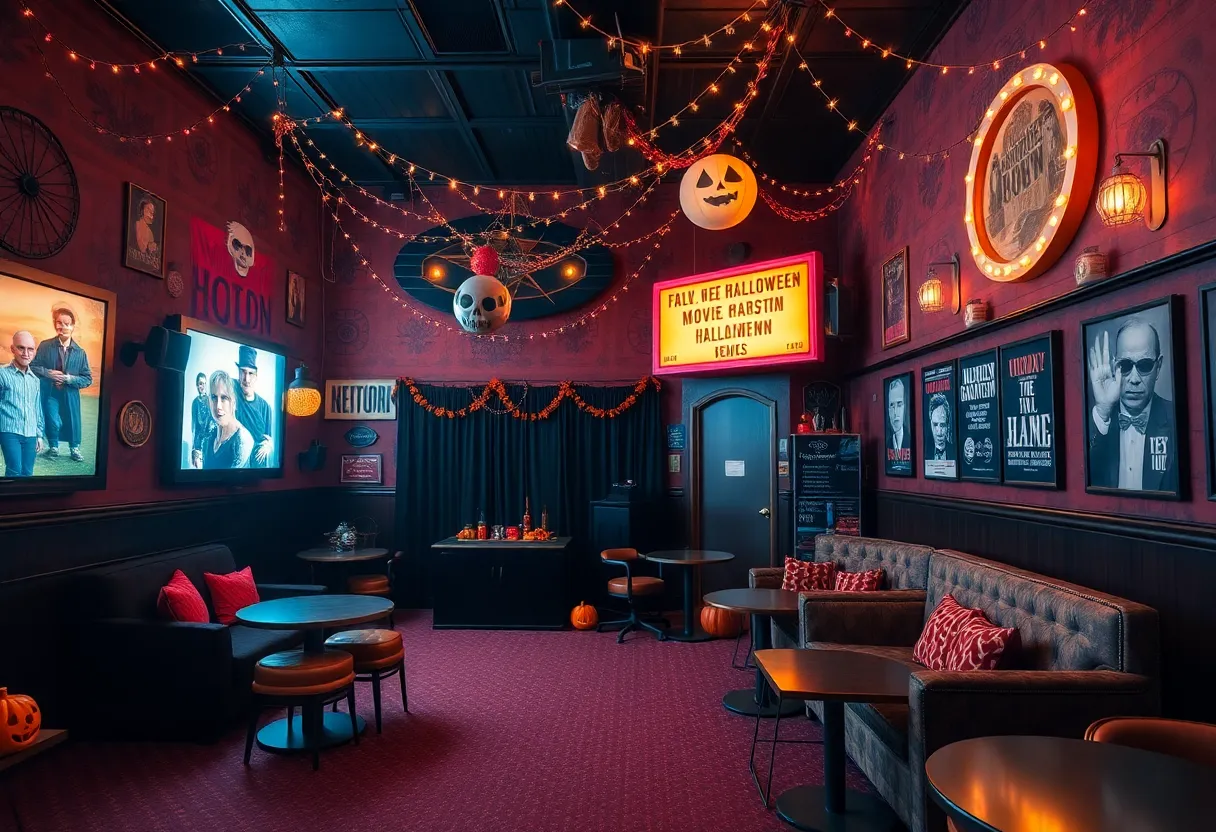 Independent cinema in Huntsville featuring a Halloween theme