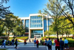 Exterior view of Lee J. Styslinger Jr. College of Engineering at the University of Alabama
