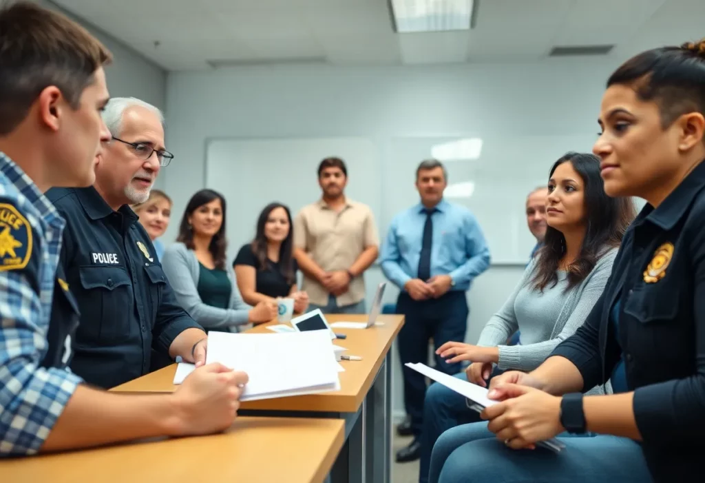 Residents participating in Madison County Citizens Academy classes.