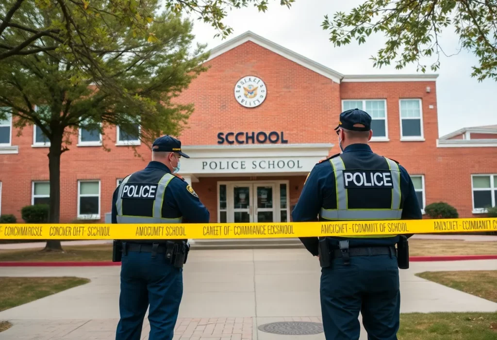 Police presence outside Madison County High School related to an employee arrest