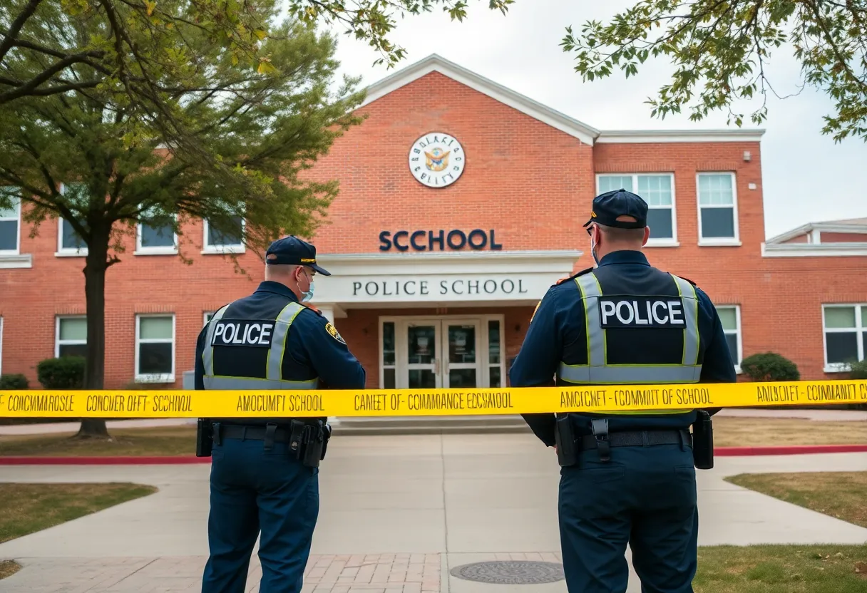 Police presence outside Madison County High School related to an employee arrest