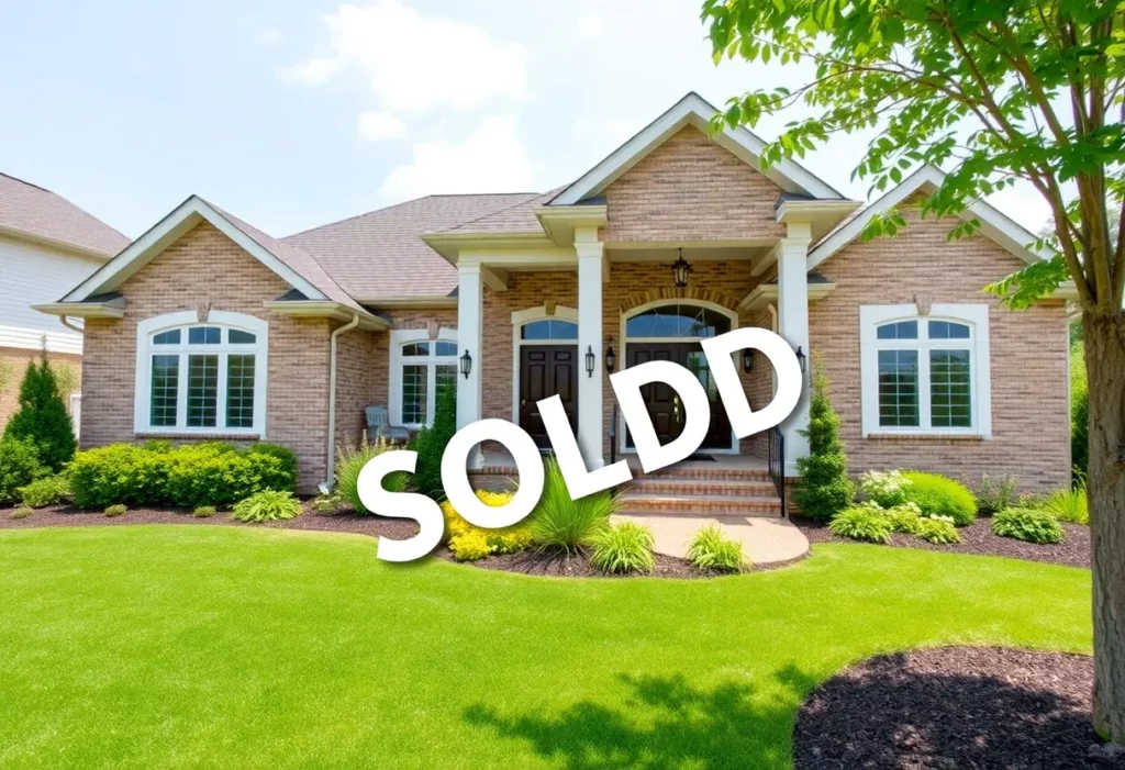 Exterior view of a recently sold home in Madison County