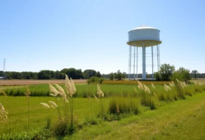 Infrastructure upgrade scene of Madison County water system