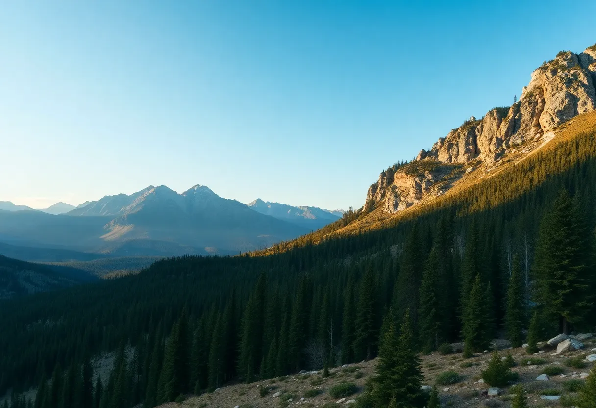 Scenic view of the Bob Marshall Wilderness in Montana