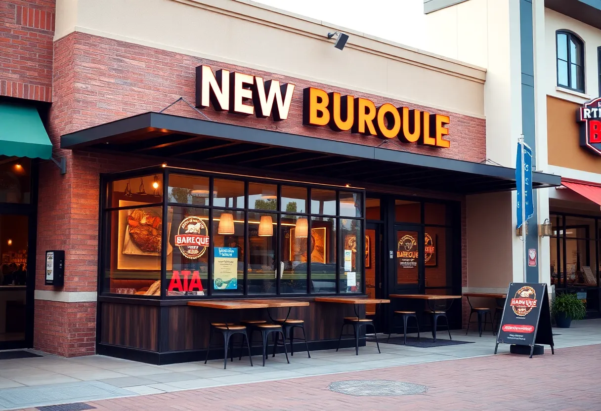 Exterior view of the new City Barbeque restaurant in Huntsville, Alabama.