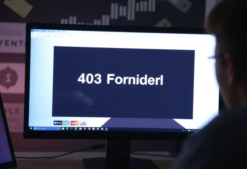 Screenshot of a 403 Forbidden error message on a digital payment platform