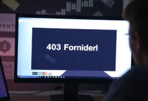 Screenshot of a 403 Forbidden error message on a digital payment platform