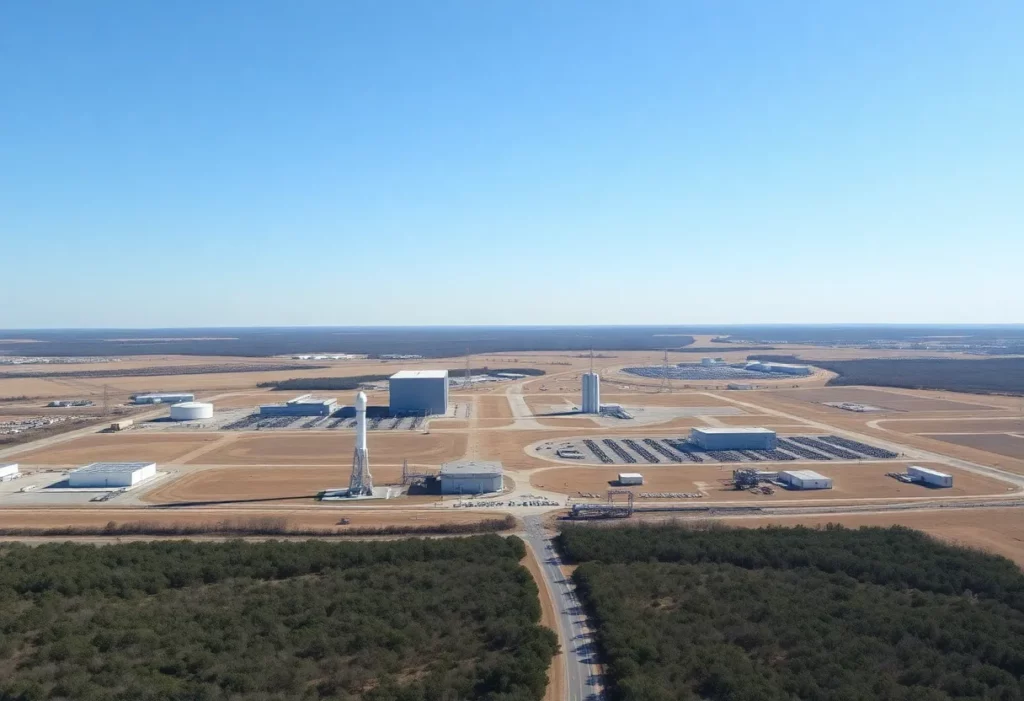 Panoramic view of Redstone Army Base, Huntsville.